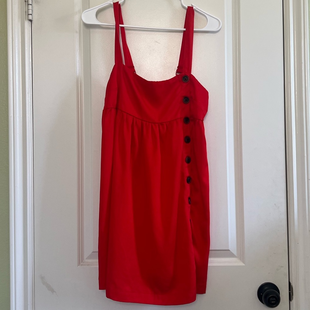Urban Outfitters burnt orange button dress